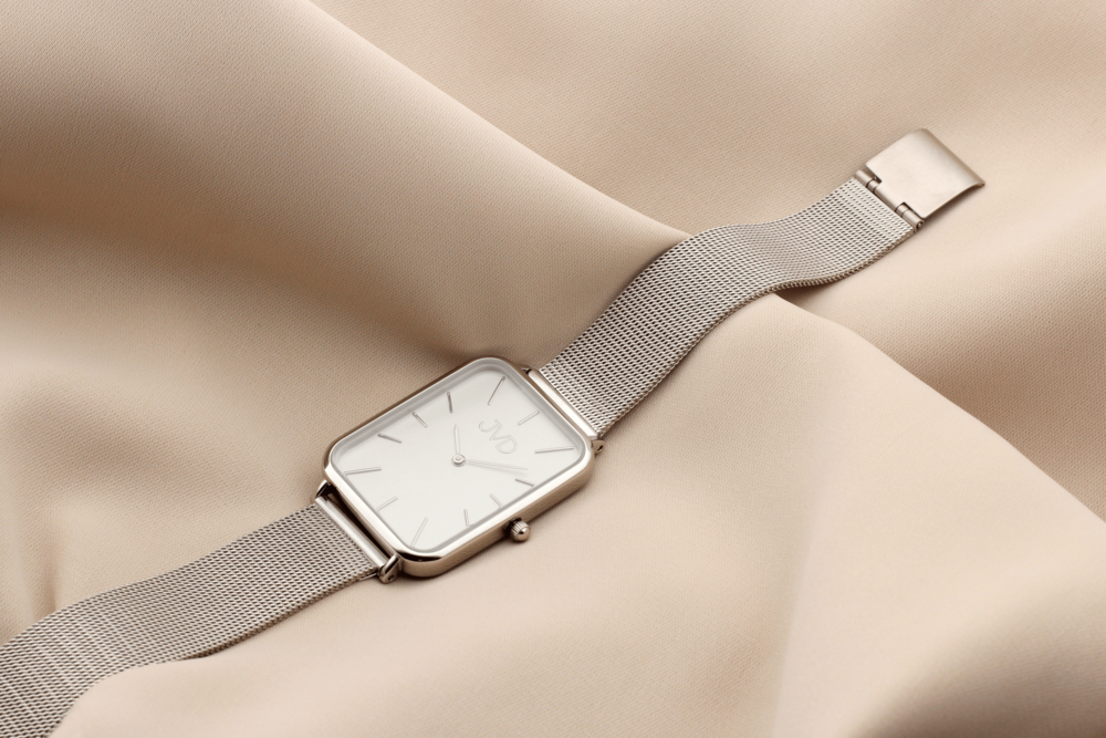 JVD Luxusní dámské elegantní nerezové hranaté ocelové hodinky JVD J-TS60