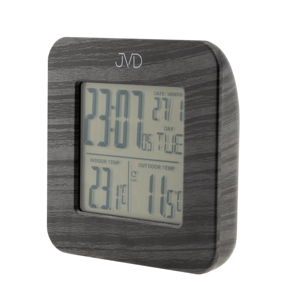 JVD Digitální bateriový budík do sítě JVD SB2002.2 s teploměrem