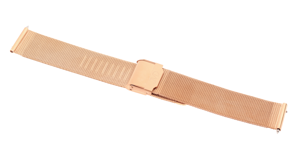JVD Unisex kovový rose gold řemínek na hodinky RAC-06R