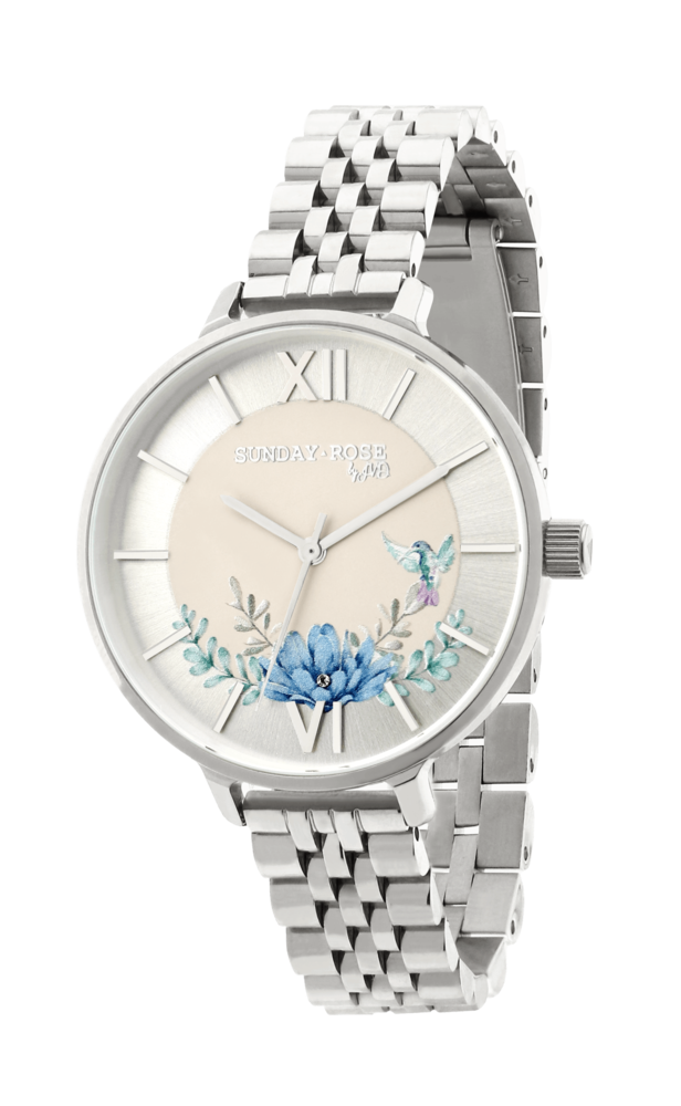 SUNDAY ROSE Dámské luxusní designové hodinky SUNDAY ROSE Spirit AZURE SUN-S16