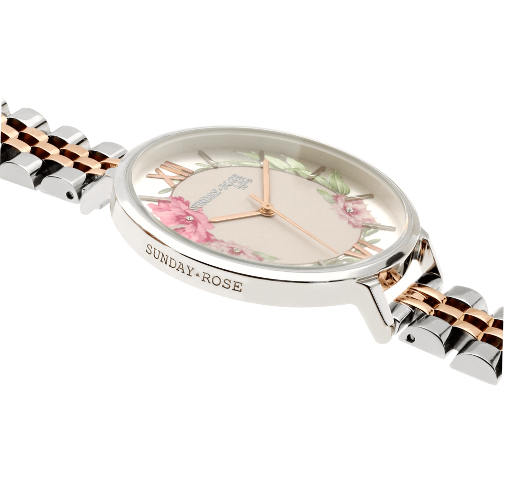 SUNDAY ROSE Dámské luxusní designové hodinky SUNDAY ROSE Spirit BLUSH SUN-S18