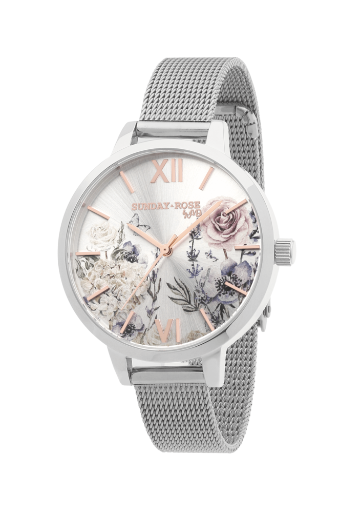 SUNDAY ROSE Dámské elegantní designové hodinky Fashion ANCIENT GARDEN SUN-F01