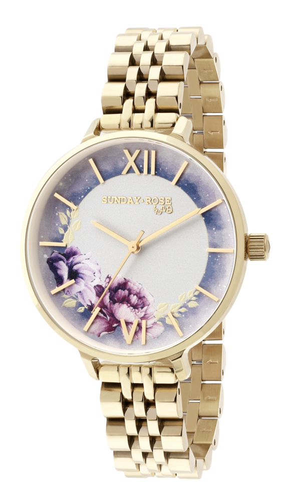 SUNDAY ROSE Dámské designové hodinky SUNDAY ROSE Enchanted Midnight Sky SUN-E05