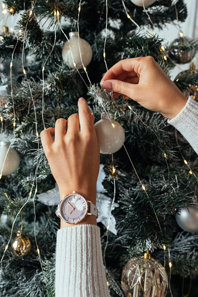 JVD Dámské elegantní náramkové hodinky SUNDAY ROSE Enchanted Rosy Sunset Leather SUN-E04