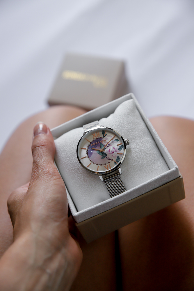 JVD Dámské elegantní náramkové hodinky SUNDAY ROSE Day Dream SUN-E09