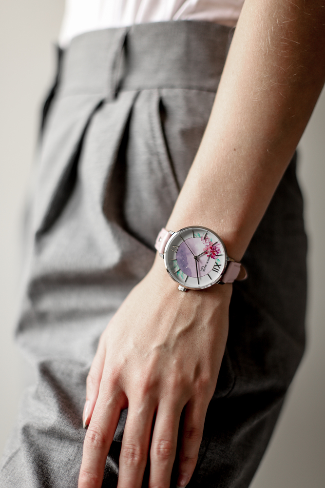 SUNDAY ROSE Dámské elegantní náramkové hodinky  Enchanted Early Sunrise Leather SUN-E02