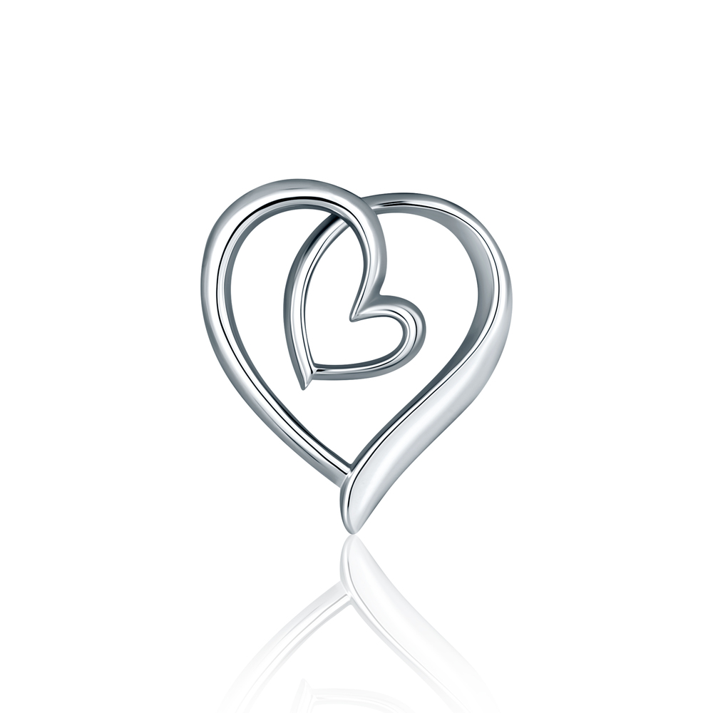 JVD Dámský stříbrný přívěsek srdce SVLP1139X610000