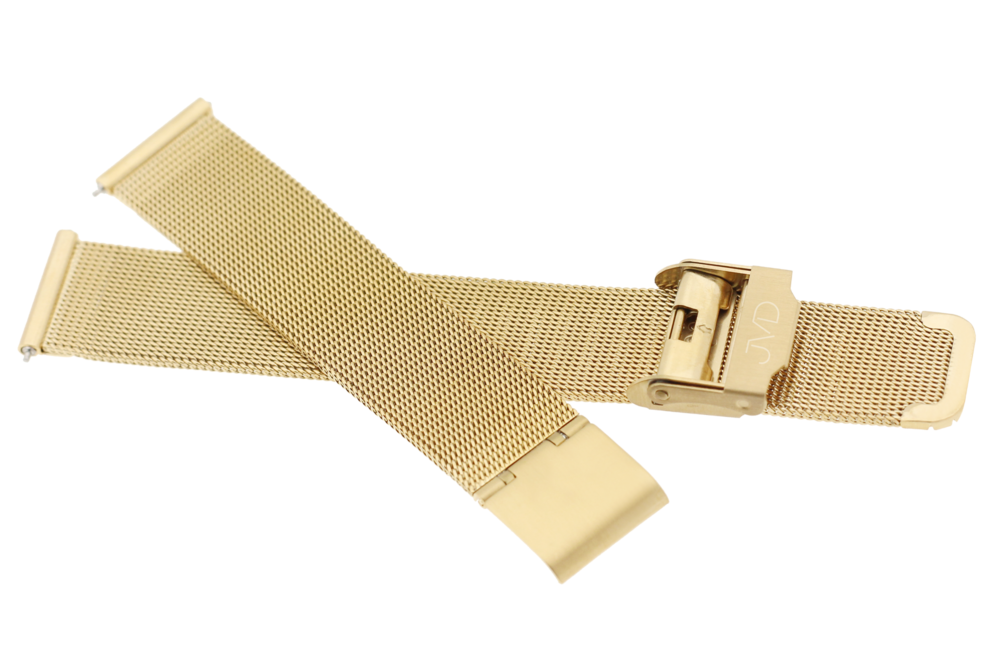 JVD Dámský zlatý kovový řemínek na hodinky JVD Touches RJ-TS6GM