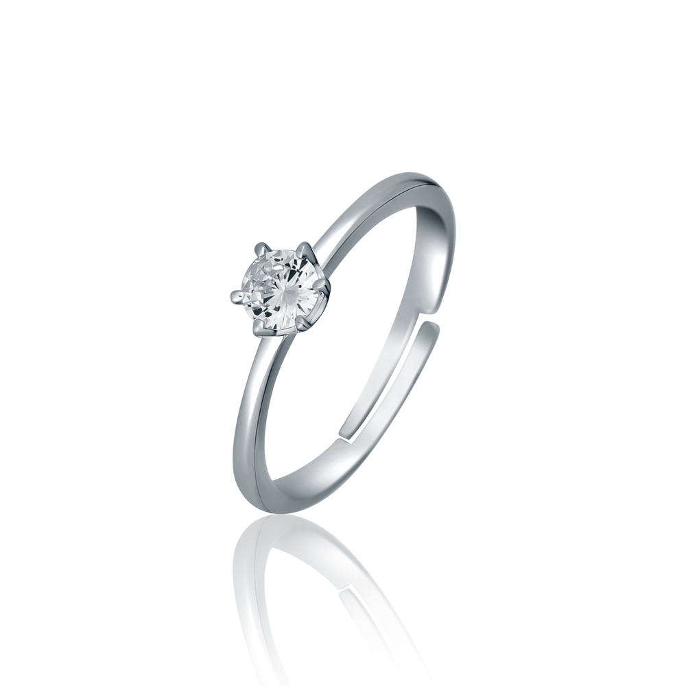 JVD Dámský stříbrný zásnubní prsten se zirkonem SVLR0988X61BI46