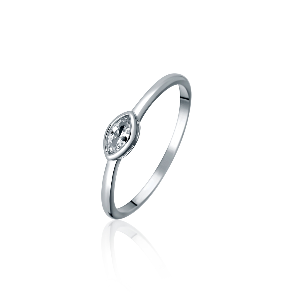 JVD Dámský stříbrný zásnubní prsten se zirkonem SVLR0993X61BI58