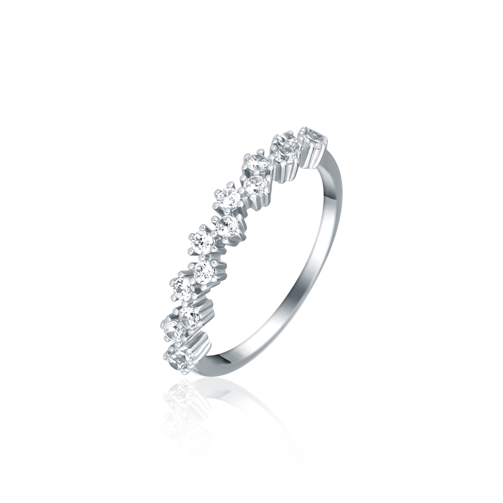 JVD Dámský stříbrný prsten se zirkony SVLR1025XH2BI56