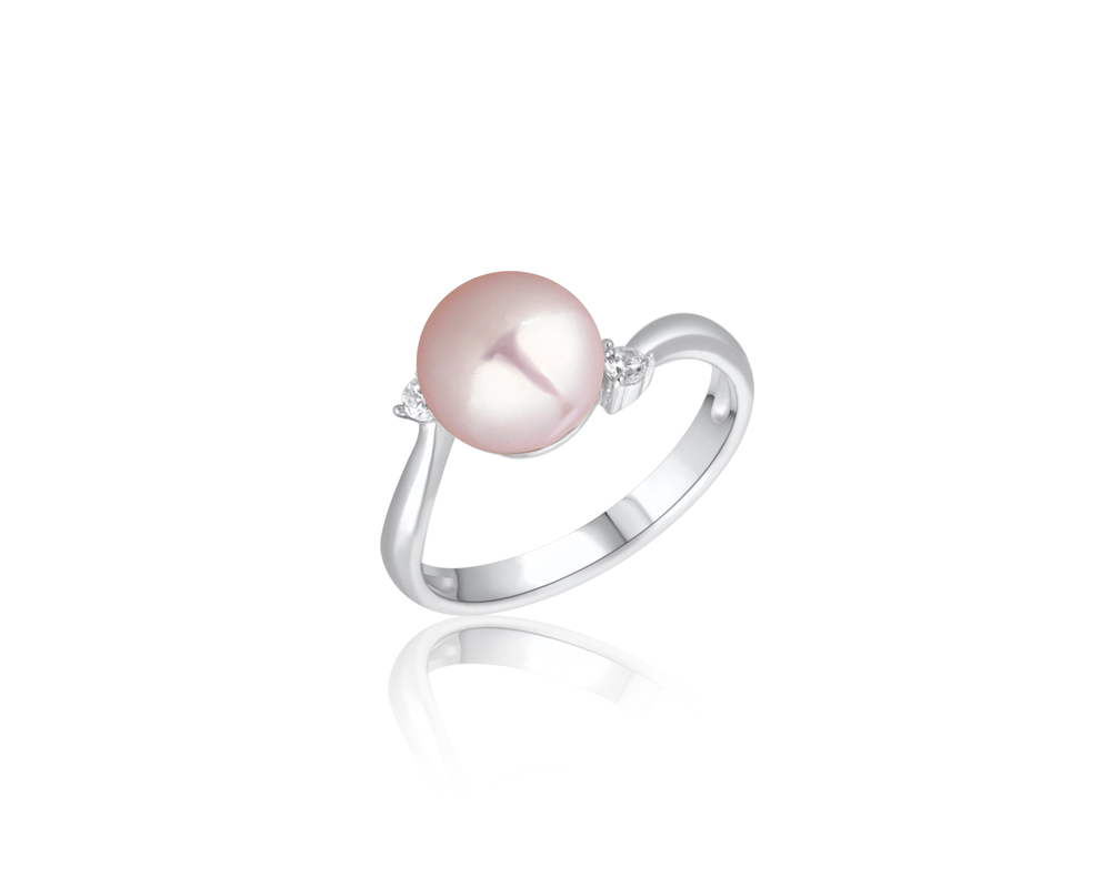 JVD Dámský stříbrný zásnubní prsten s perlou SVLR0442XH2P256