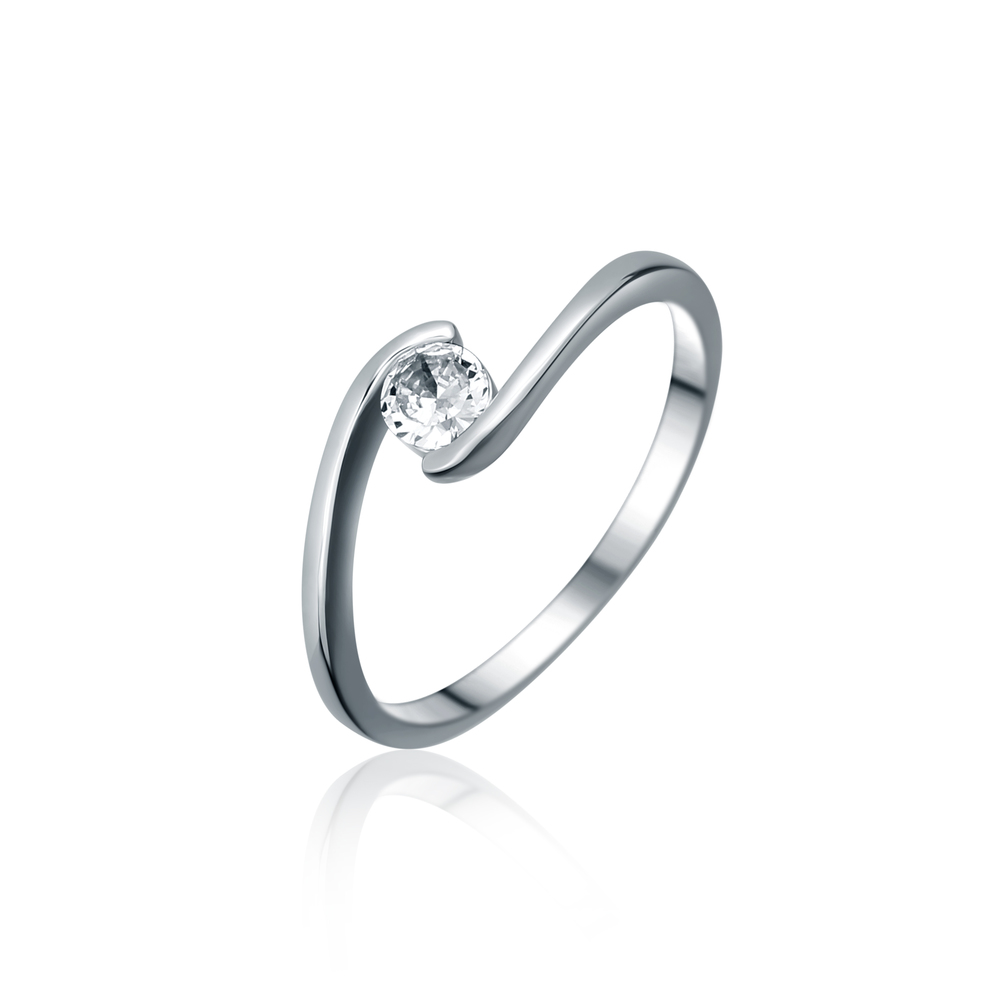 JVD Dámský stříbrný zásnubní prsten se zirkonem SVLR1027XH2BI58