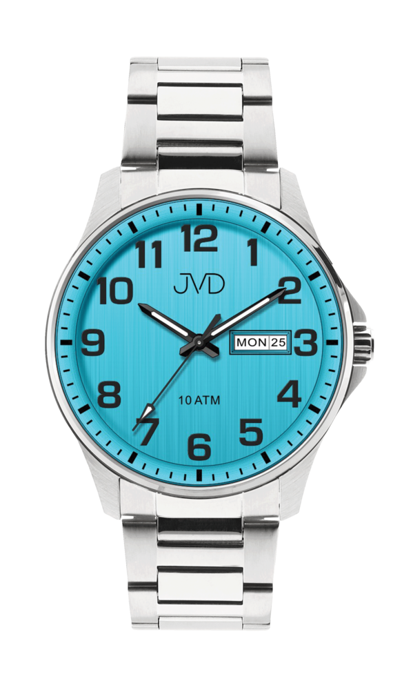JVD Vodotěsné pánské hodinky se světle modrým číselníkem JVD JE611.6 - 10ATM