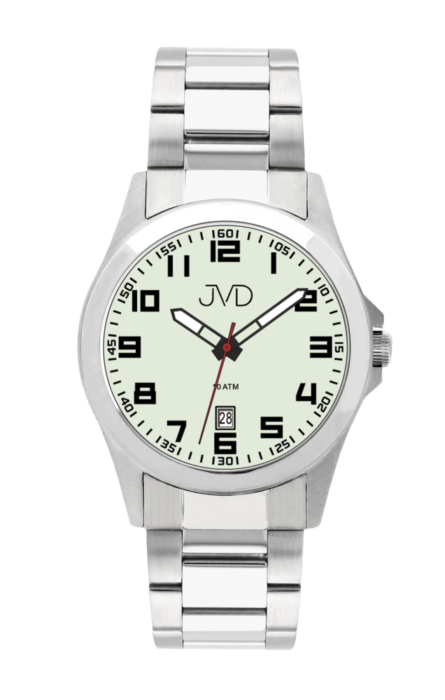 JVD Odolné vodotěsné náramkové pánské hodinky JVD steel J1041.51 10ATM
