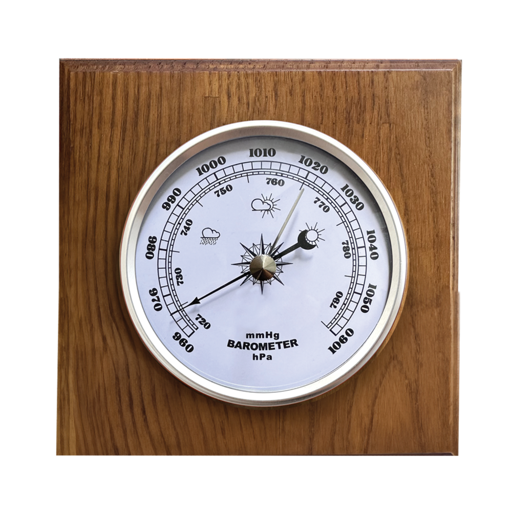 JVD Dřevěný retro hranatý barometr JVD BA230/11