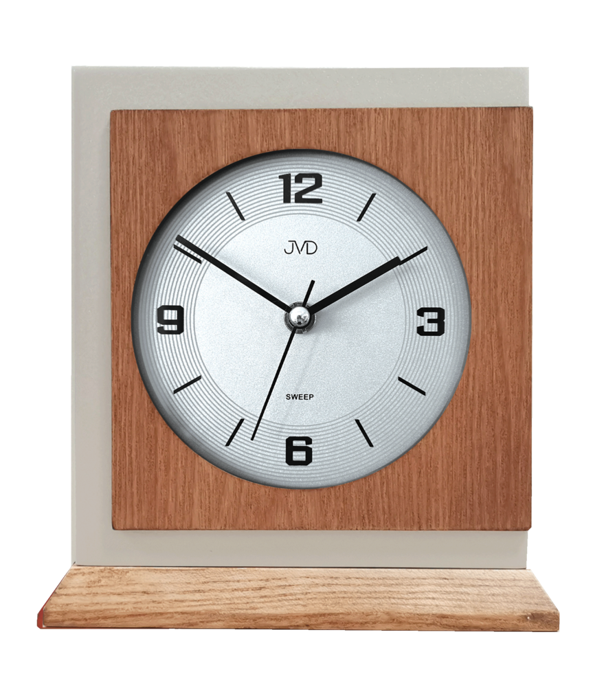 JVD Dřevěné tiché stolní retro hodiny JVD HS24013/78