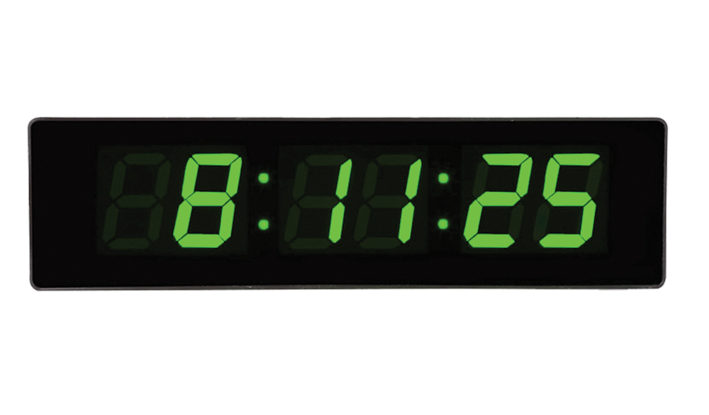 JVD Digitální černé hodiny s LED podsvícením zelené číslice JVD DH4813.2