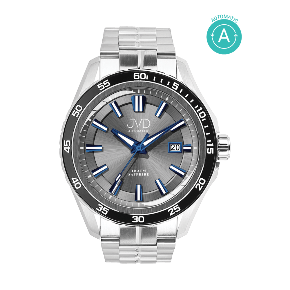 JVD Pánské ocelové vodotěsné ocelové hodinky AUTOMAT JVD JE1013.2