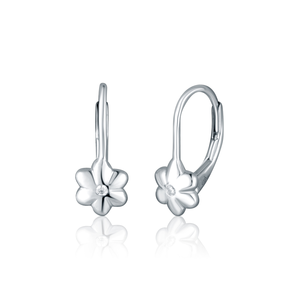  JVD Dámské klasické stříbrné náušnice se zirkony SVLE2468XK3BI00