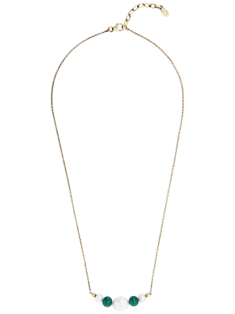 JVD Dámský stříbrný pozlacený náhrdelník se zirkony SVLN0756SH8ZP45