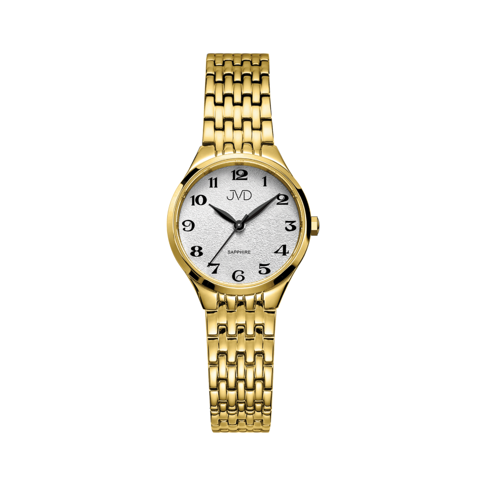 JVD Dámské kulaté elegantní hodinky JVD JG1035.4 se safírovým sklem