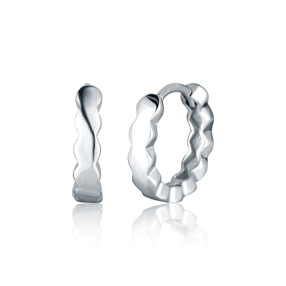 JVD Dámské kruhové stříbrné náušnice SVLE2597X860000