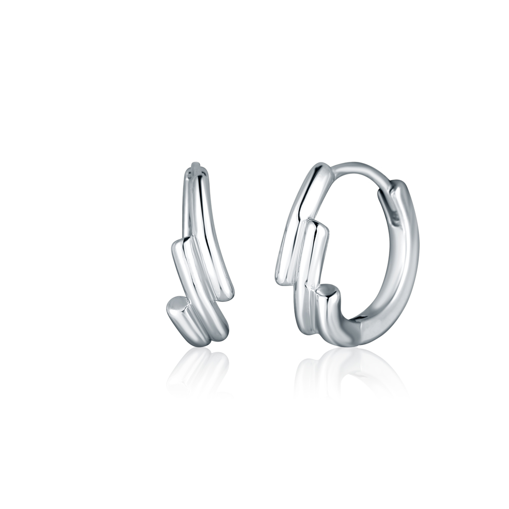 JVD Dámské stříbrné kruhové náušnice SVLE2671X860000