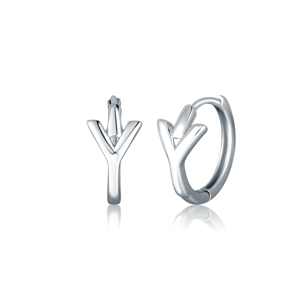  JVD Dámské kruhové stříbrné náušnice SVLE2680X860000