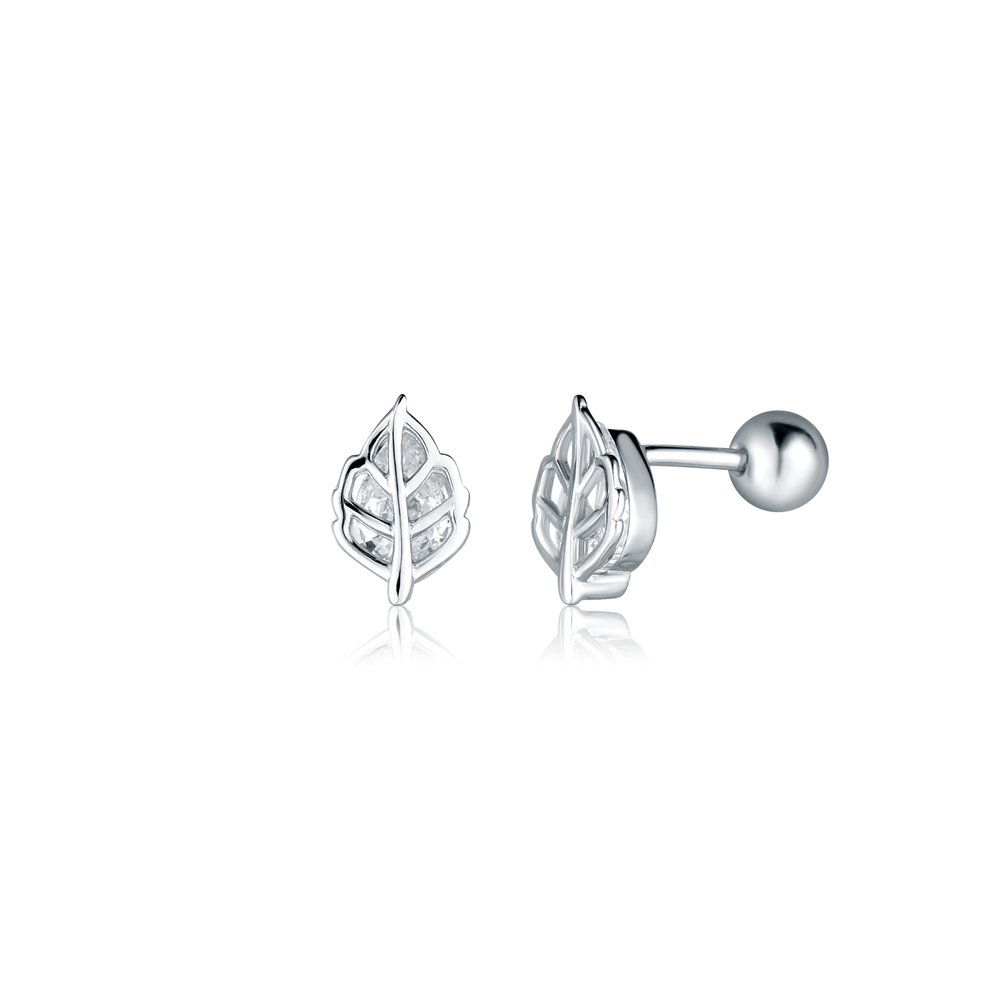  JVD Dámské peckové stříbrné náušnice se zirkony na šroubek SVLE2686X86BI00