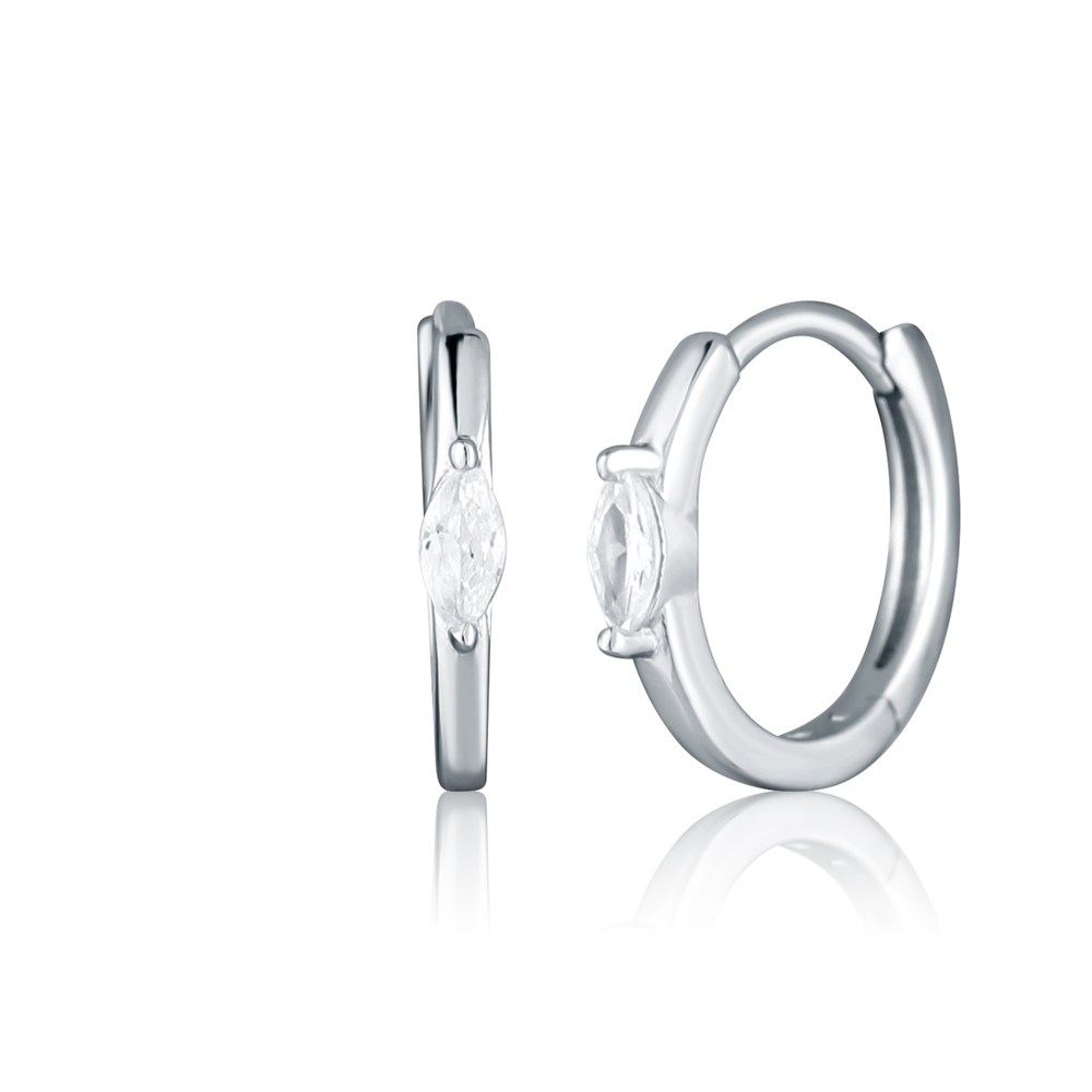 JVD Dámské stříbrné kruhové náušnice SVLE2756X86BI00