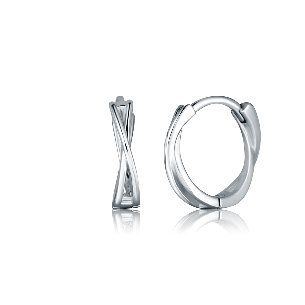  JVD Dámské stříbrné kruhové náušnice se zirkony SVLE2804X860000