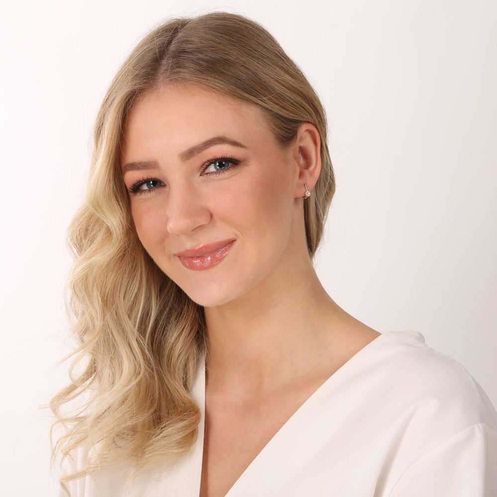  JVD Dámské zlaté náušnice se zirkony na francouzské zapínání ryz. 585/1000 ZE0729XJ81-3200