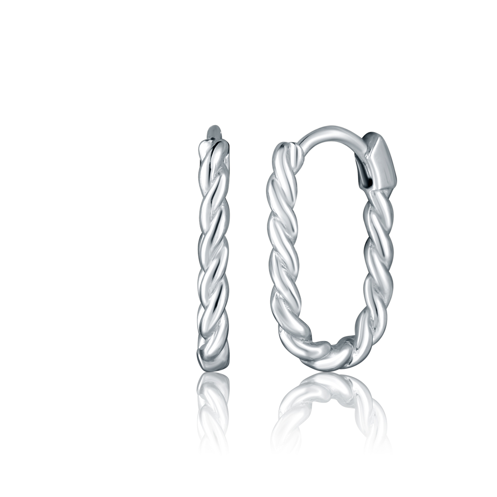 JVD Dámské kruhové zlaté náušnice z bílého zlata ryz. 585/1000 ZE0752XJ81-8300