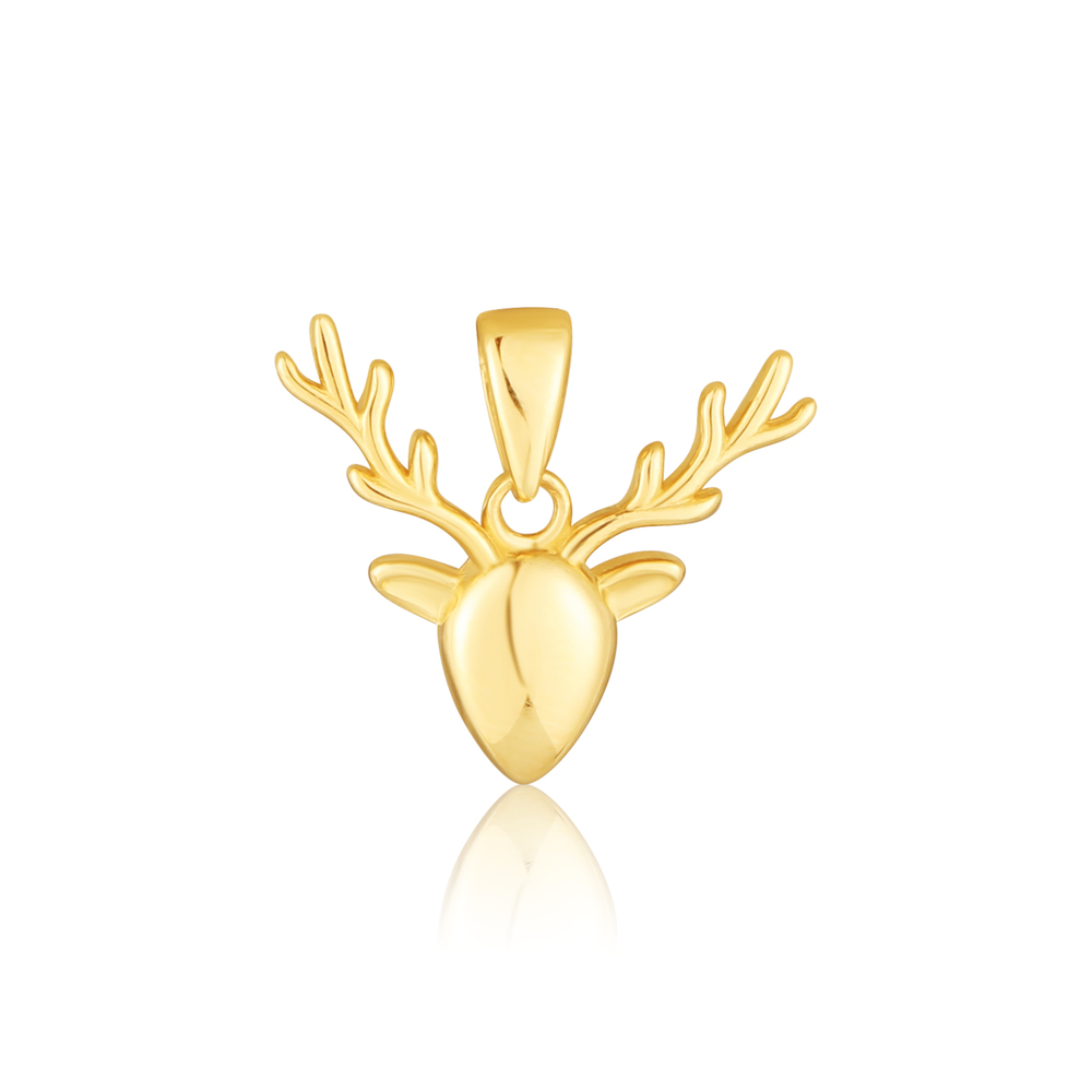 JVD Dámský zlatý přívěsek ryz. 585/1000 jelen ZP0336XJ80-9000