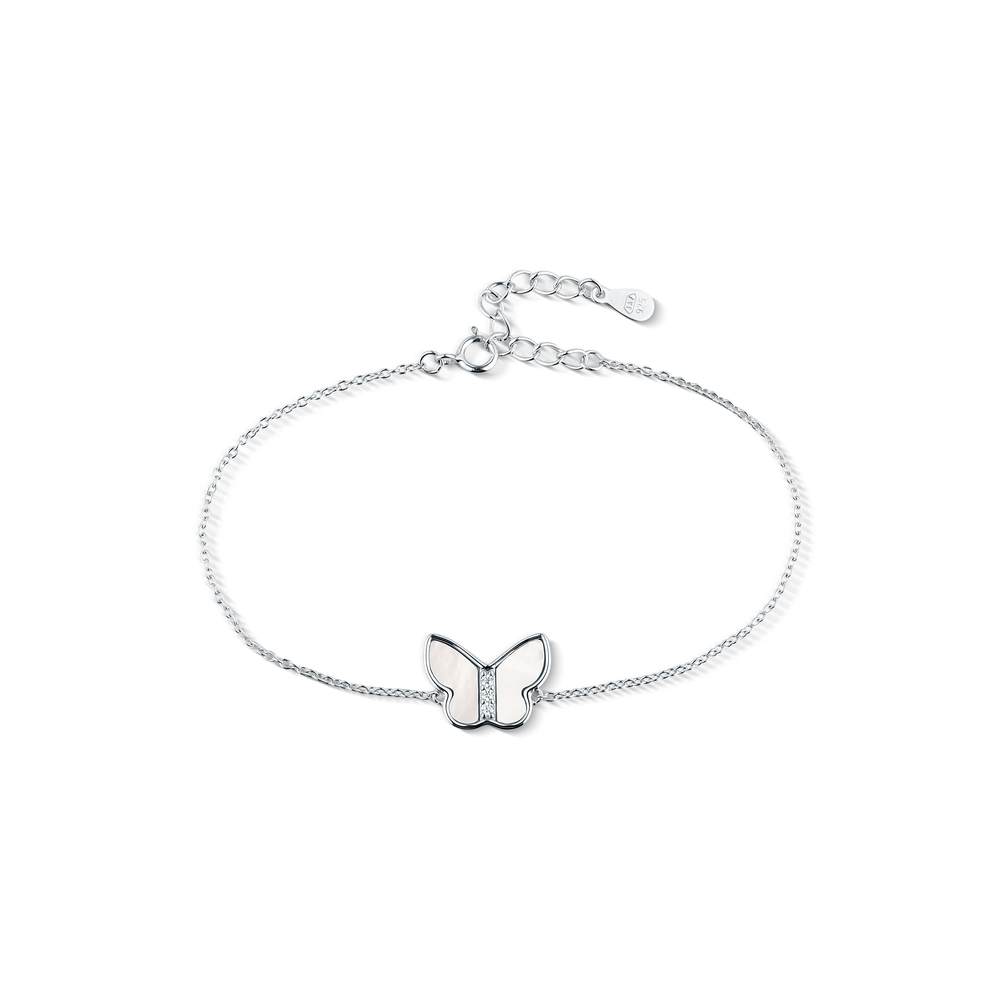  JVD Dámský stříbrný náramek se zirkony SVLB0486X61P118