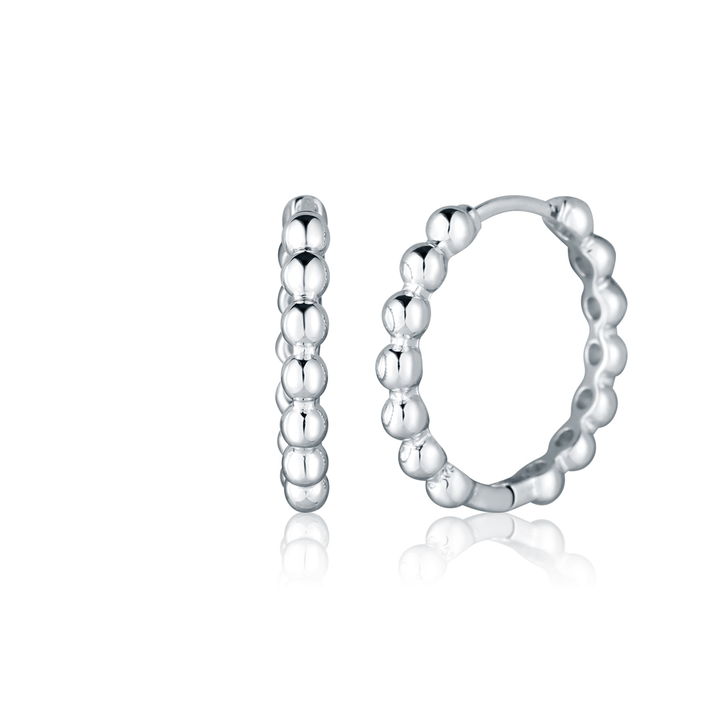 JVD Dámské kruhové stříbrné náušnice SVLE2860X610000