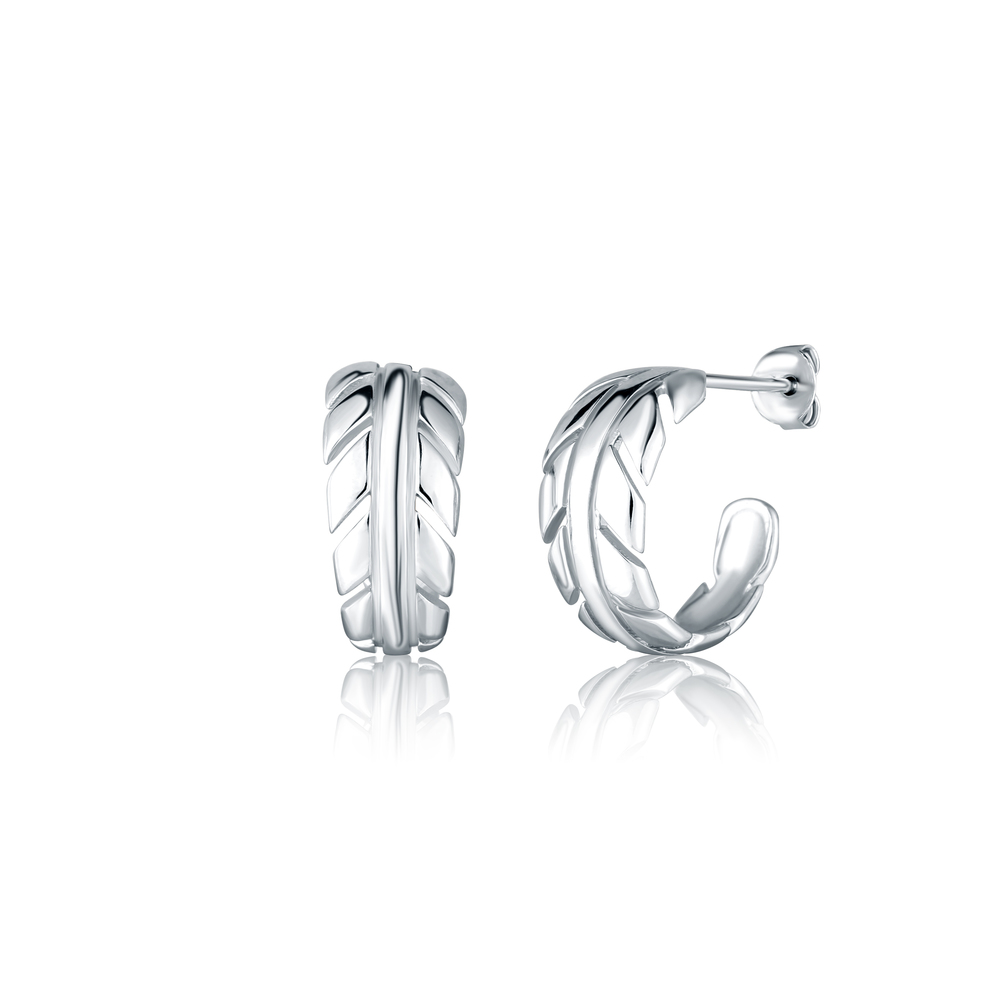  JVD Dámské kruhové stříbrné náušnice SVLE2888X610000