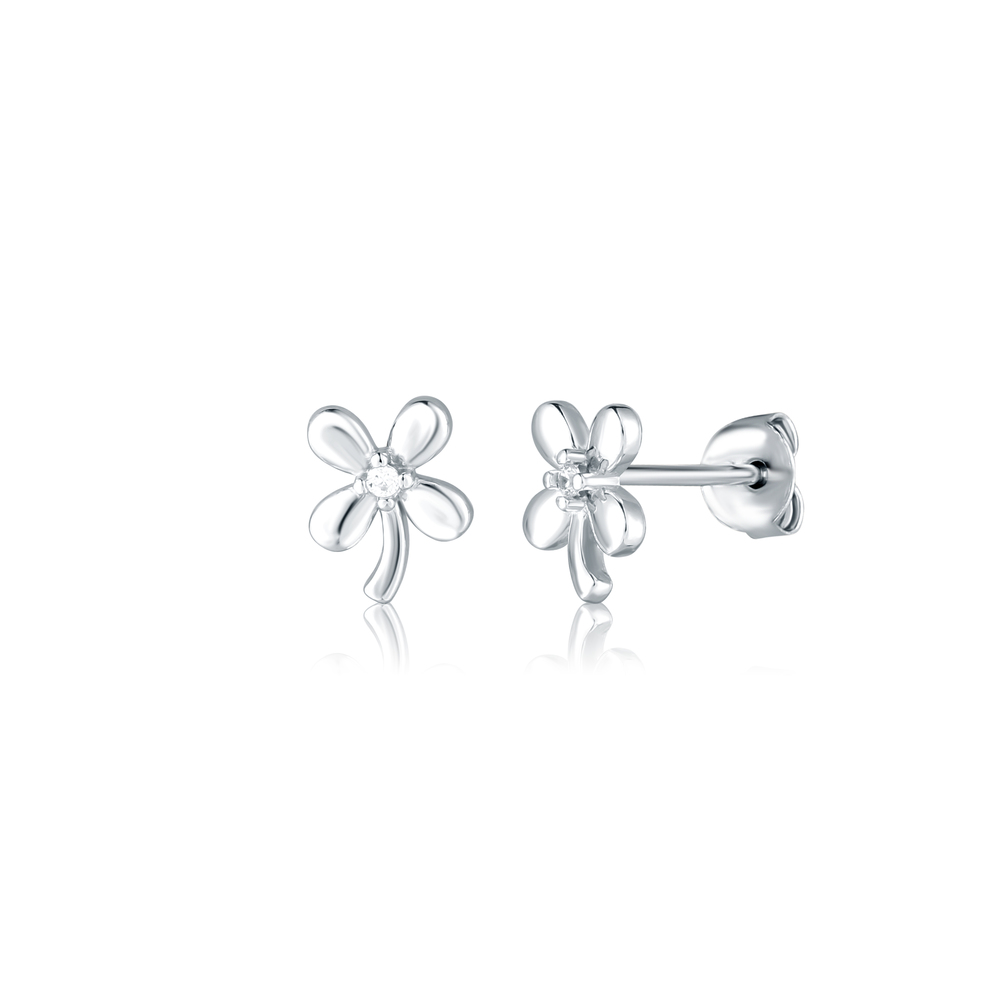  JVD Dámské stříbrné peckové náušnice na puzetku se zirkony SVLE2916X61BI00