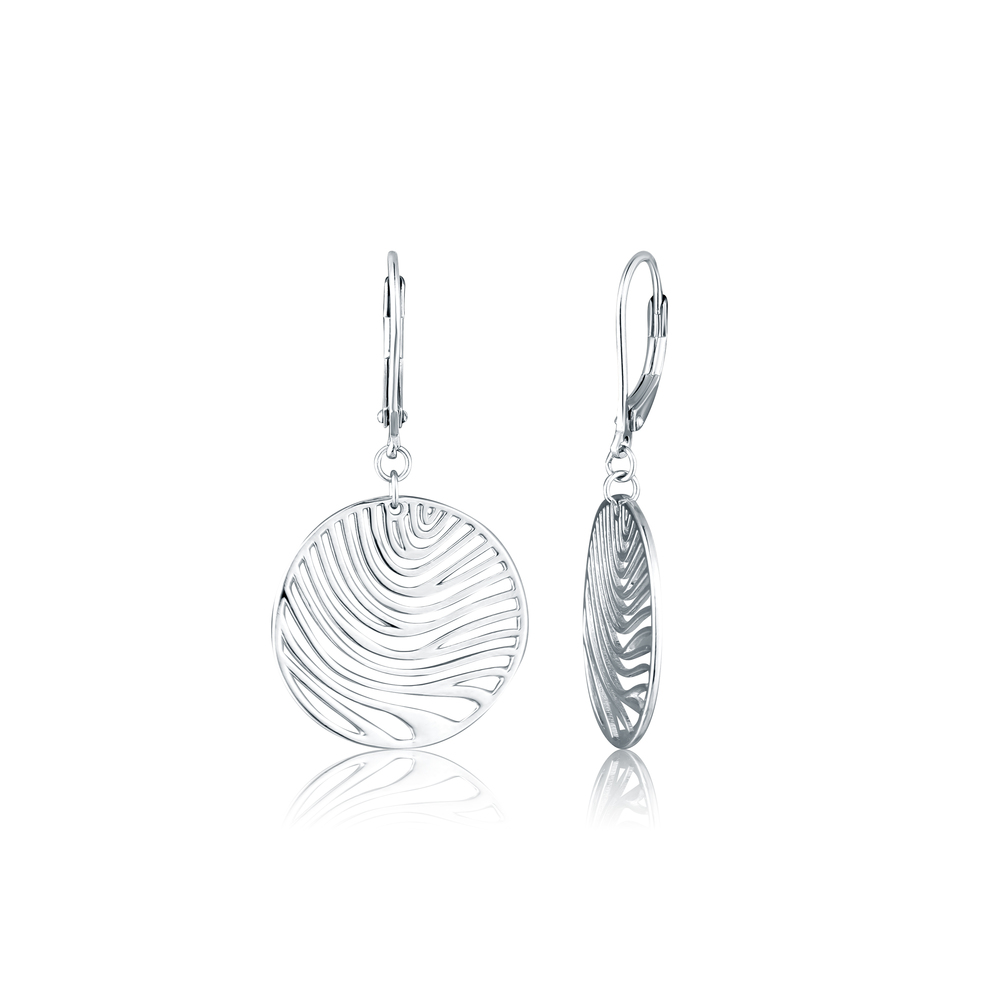 JVD Dámské stříbrné visací náušnice na patent SVLE2957X610000