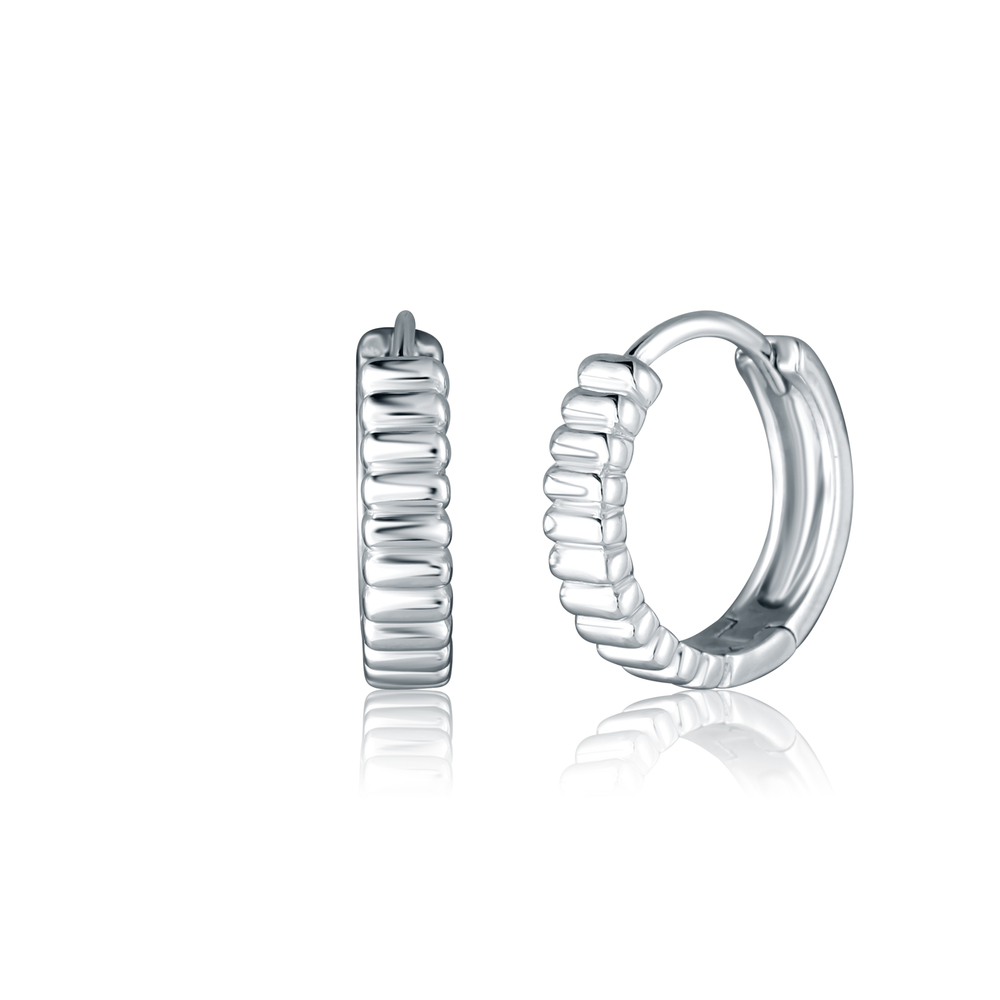 JVD Dámské kruhové stříbrné náušnice SVLE3005X610000