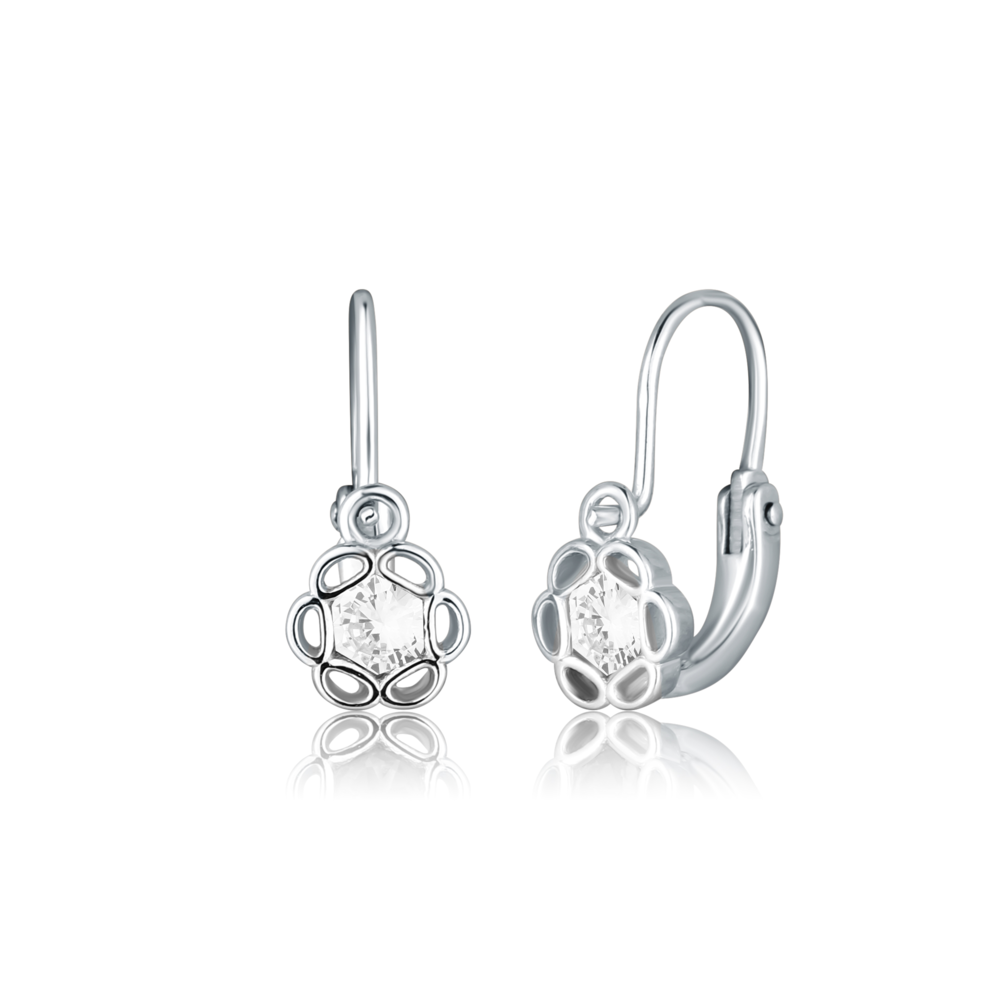  JVD Dětské stříbrné náušnice se zirkony SVLE3061XF6BI00