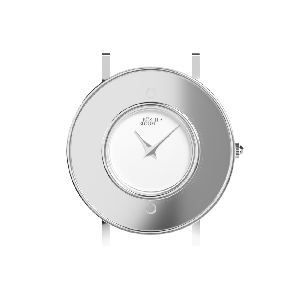 Stříbrné pouzdro/bílý číselník RBR14C819-06XS