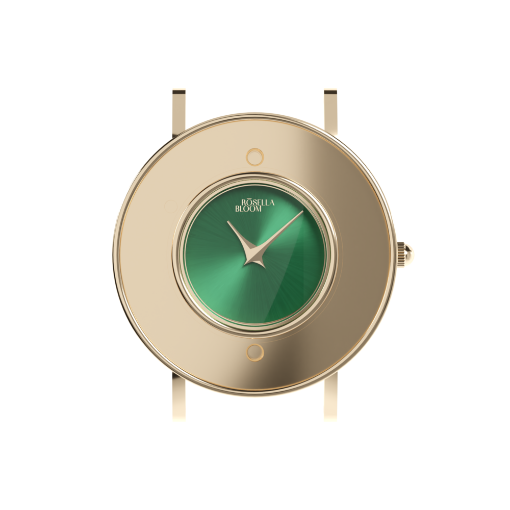 Zlaté pouzdro/zelený číselník RBG14C819-17XS