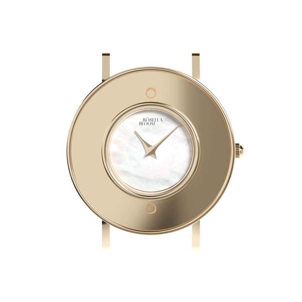 Zlaté pouzdro/bílý číselník RBG14C819-10XS