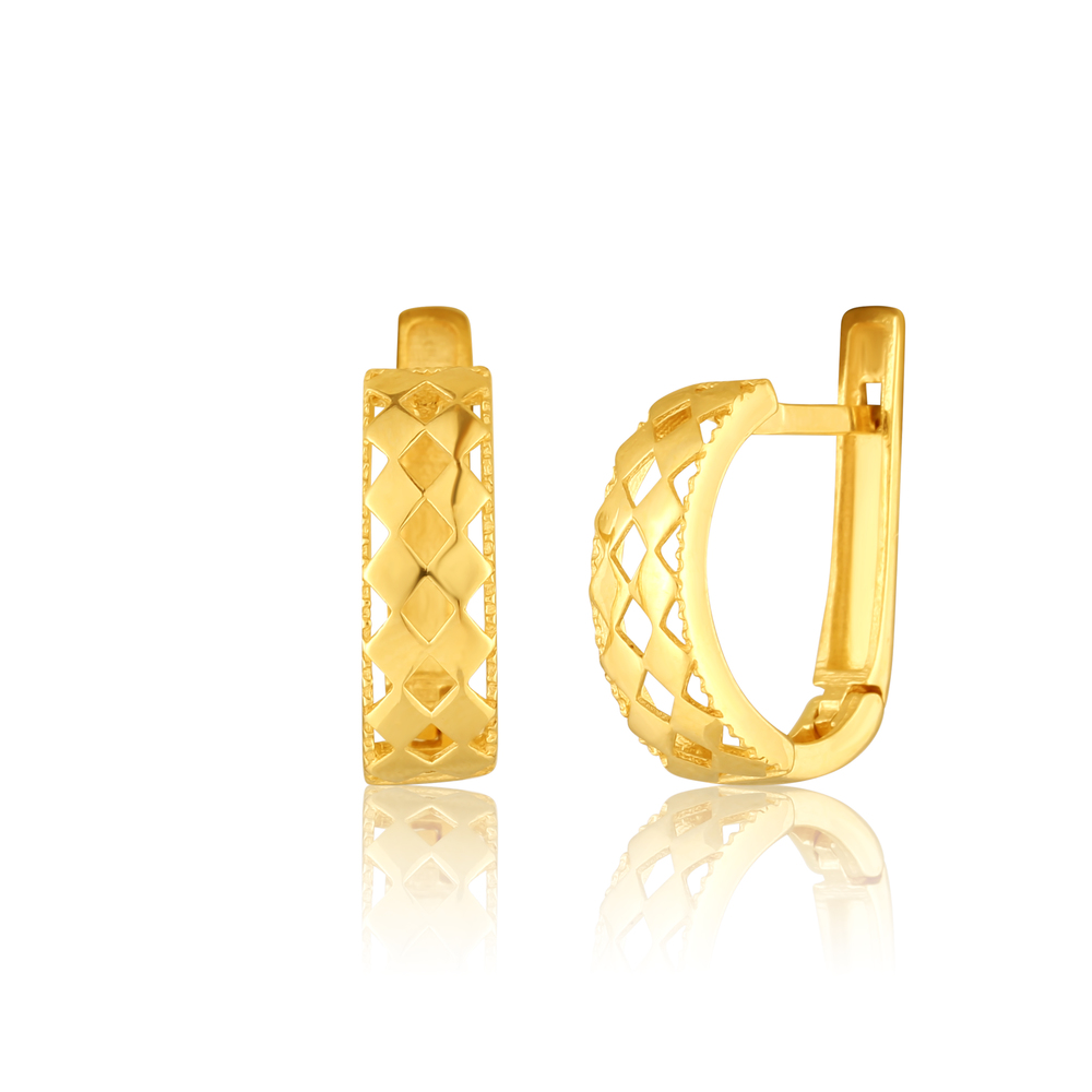  JVD Dámské zlaté náušnice na francouzské zapínání ryz. 585/1000 ZE0862XJ81-6700