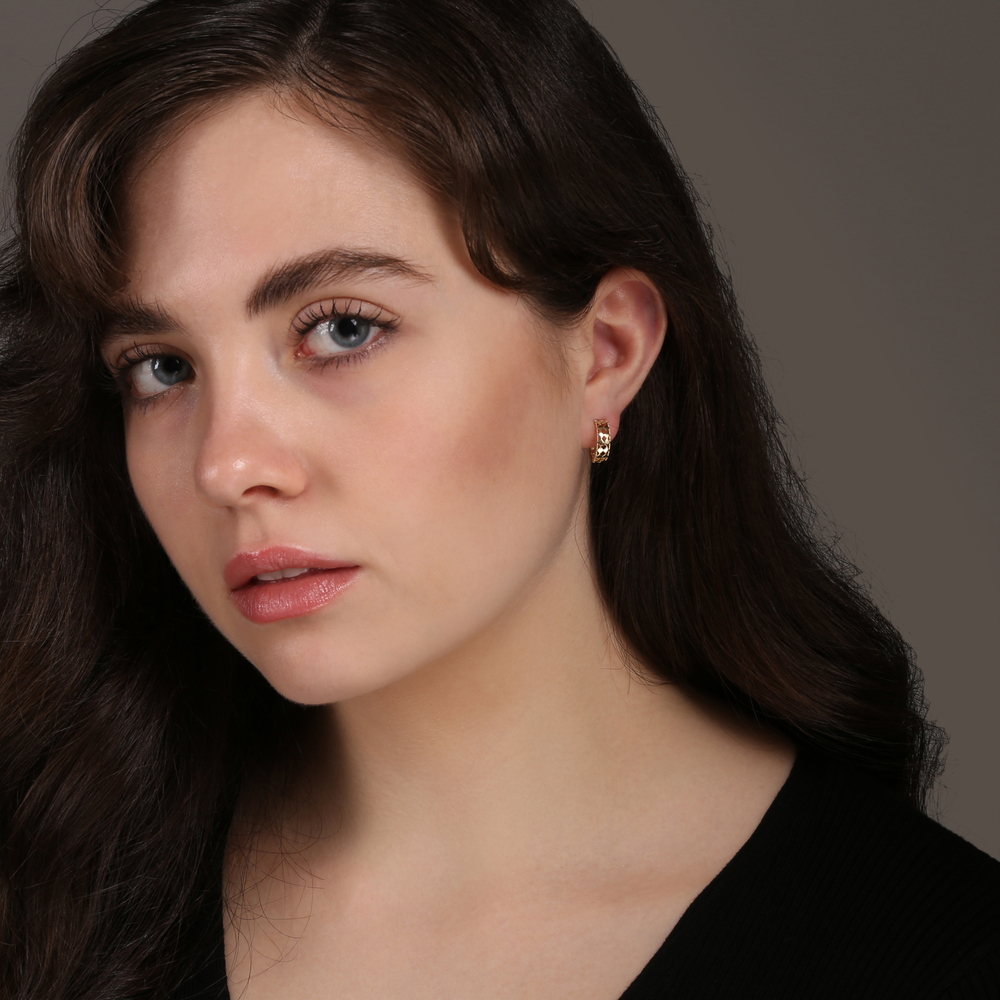  JVD Dámské zlaté náušnice na francouzské zapínání ryz. 585/1000 ZE0862XJ81-6700