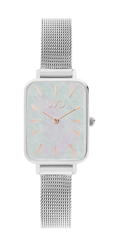 JVD Dámské stříbrné hranaté náramkové hodinky JVD J-TS50.1