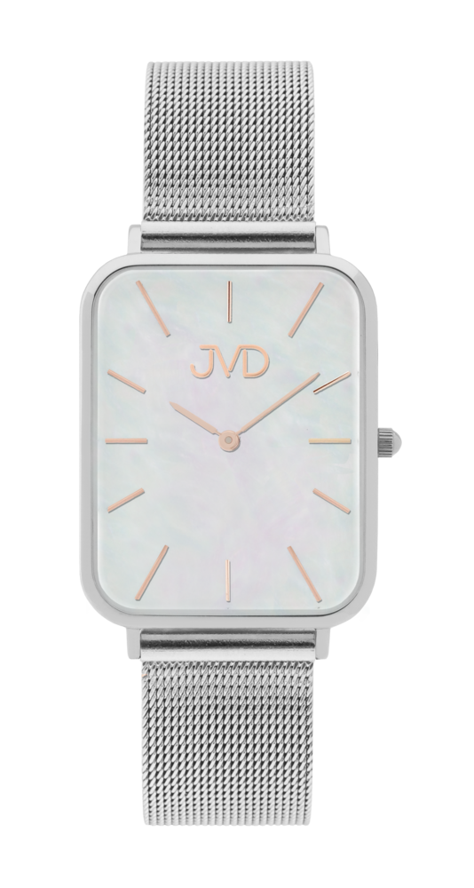 JVD Dámské stříbrné hranaté náramkové hodinky JVD J-TS60.1