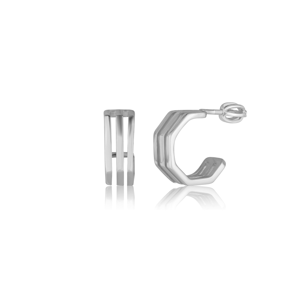  JVD Dámské peckové stříbrné náušnice na šroubek SVLE3143XH200SR